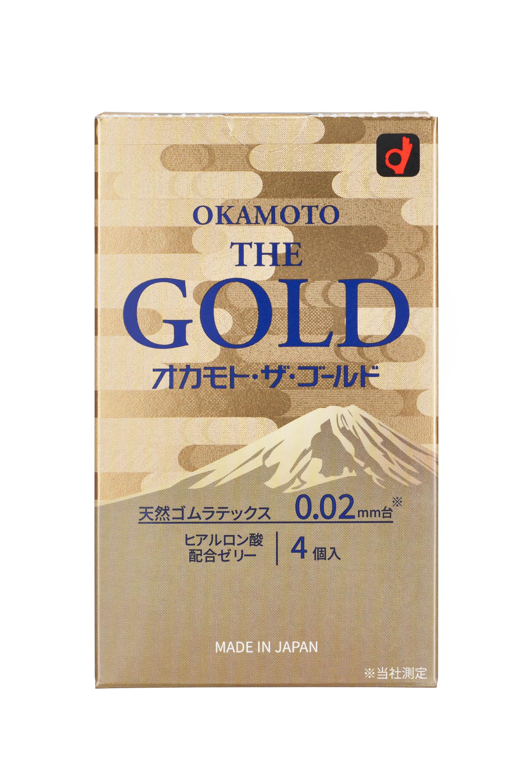オカモト ザ ゴールド OKAMOTO THE GOLD 天然ゴム 0.02mm 4個