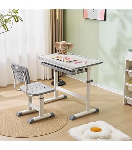 Amazon.co.jp: 学習机 勉強机 学習机セット 高さ調節可能な子供