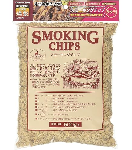 Amazon.co.jp: 進誠産業 スモーク・チップ サクラ(約500g) : スポーツ