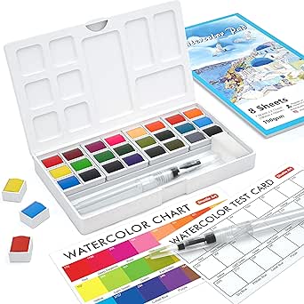 Finalsale対象商品30 Off 水彩絵の具セット 鮮やかな色48色 水彩画ツール17個付き パレット 水彩画 ナイロンブラシ 8個 アートスポンジ ホワイト水彩絵具 鉛筆 消 超激安 Centrodeladultomayor Com Uy