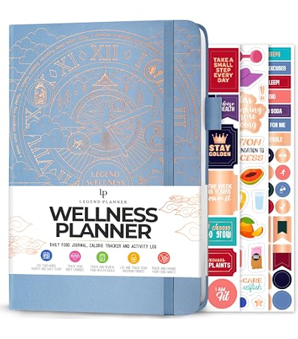 80-Page Weekly Health & Fitness Journal - Track Workouts, Meals & Water Intake