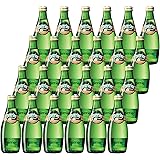 Perrier(ペリエ) ピーチ 瓶 330ml×24本 [正規輸入品] (フランス 産 ナチュラルミネラルウォーター 炭酸水)