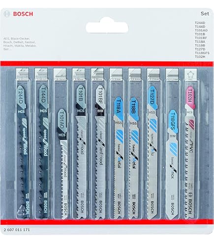 Bosch 3x PRO Laminate Jigsaw Blade Set 3-Piece For T-Shank (for Parquet, Solid Laminate Vinyl, PVC, Length Mm, Professional Accessory Jigsaw