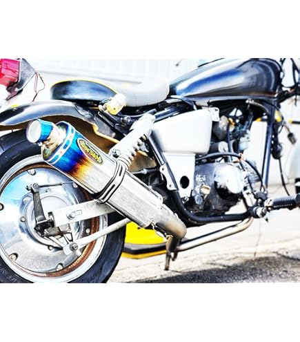 Amazon | CB250T CB400T ホーク2 2-1管 50.8π アルミサイレンサー