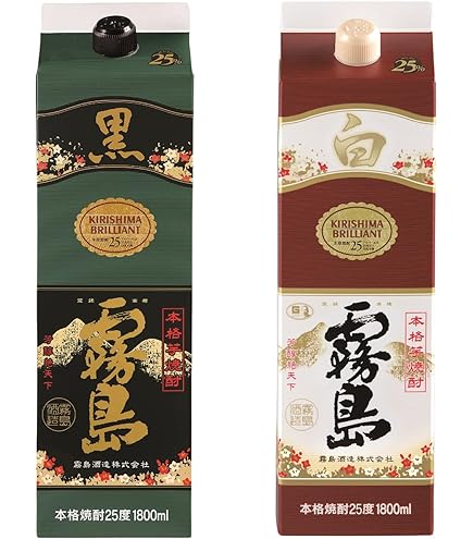 Amazon.co.jp: 黒霧島 25度パック 1800ml 1ケース（6本入） : 食品