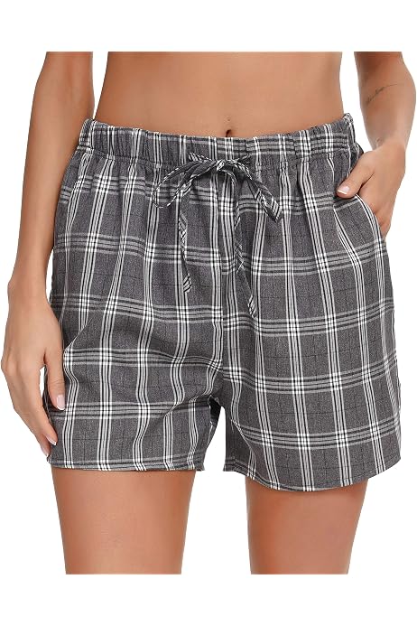 Plaid Pajama Boxer Shorts 