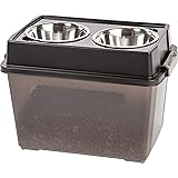 IRIS USA Elevated Feeder with Airtight Storage FS-L