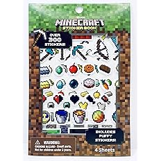 Amazon Co Jp Tugoku キッズカメラ マインクラフト ステッカーブック 立体シール付き 300枚以上 文房具 オフィス用品