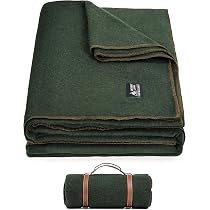 Amazon.co.jp: OneTigris Camping ウール ブランケット キャンプ毛布