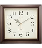 Amazon.co.jp: リズム(RHYTHM) 掛け時計 電波時計 アナログ 連続秒針