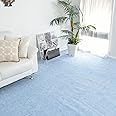 抗菌カーペット 4畳半 江戸間 なかね家具 261×261cm 丸巻 日本製 ブルー 001kaiteki