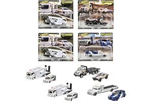 ホットウィール(Hot Wheels) チームトランスポート アソート 乗り物おもちゃ ミニカー 2台組×4セット入り BOX販売 3歳から マルチ FLF56-987L