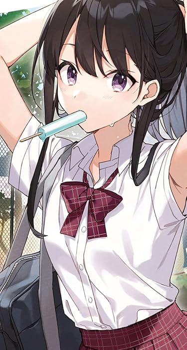 転校先の清楚可憐な美少女が、昔男子と思って一緒に遊んだ幼馴染だった件  iPhone/Androidスマホ壁紙(744×1392)-1 - 二階堂春希（にかいどう はるき）