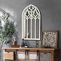 【美品】WINMORE アーチ型 ラジオウッド調 ヴィンテージアンティーク ヴィンテージ ミラー/全身鏡 (2410mm×560mm) - アンティーク