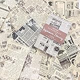 Amazon Co Jp Tnyker コラージュ デザインペーパー 素材紙 背景紙 ペーパー ジャンクジャーナル メモ帳 手帳 ノート 2種類の紙使用 60枚入 背景 文房具 オフィス用品