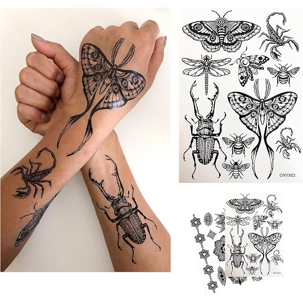 20 Leuchtende Temporäre Tattoos – Glow In The Dark Aufkleber Für Party & Festival