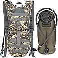 MARCHWAY Tactical Molle Hydration Pack Backpack with 3L TPU Water Bladder, Military Daypack for Cycling, Hiking, Running, Cli