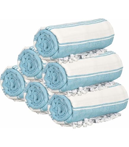 16-Pack Turkish Beach Towels (39x71 Inch) - Quick Dry, Sand Free, Absorbent Cotton For Pool, Travel - View #3