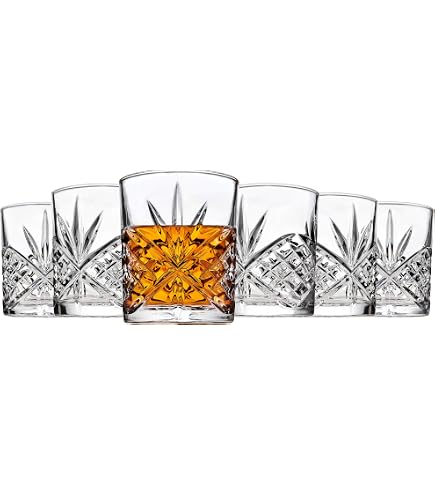 Amazon | Godinger Lumina Set of 4 Double Old Fashioned Glasses 