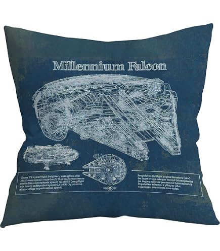 Star Wars Darth Vader Embroidered Pillow Case - 18x18 Inch, Cotton, Silver Grey Embroidery - View #11