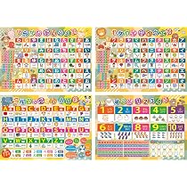 ひらがなカタカナ数字アルファベットA2ポスター 4枚セット 知育おもちゃ