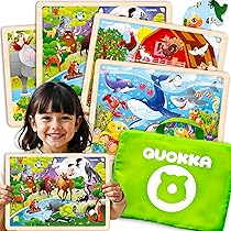 Amazon | MoinKidz 48ピース パズル 3~5歳 子供用 ユニークな