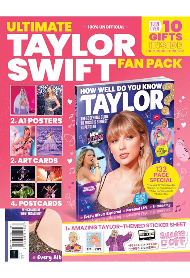 The Ultimate Taylor Swift Tour Fan Pack - comes with stickers
