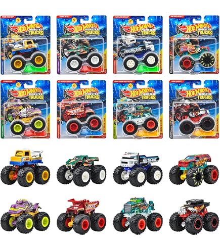 HotWheels　ホットウィール モンスタートラック　ミニカーまとめ売りセット Amazon | ホットウィール(Hot Wheels) モンスタートラック 1:64