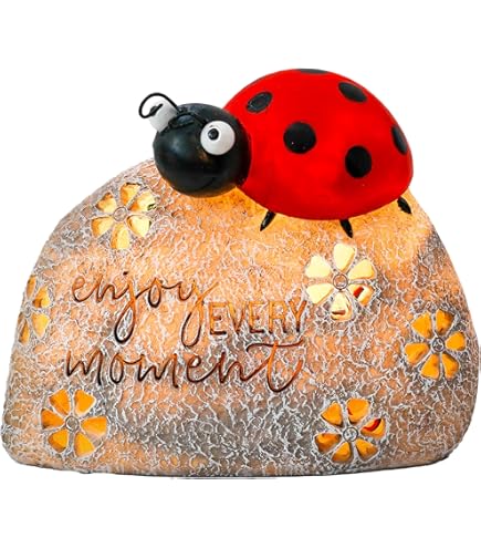 Amazon.co.jp: てんとう虫ガーデン ソーラーライト 屋外装飾 メタル