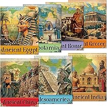 Classroom Posters Quarterhouse Ancient Civilizations Map Poster Set - 6 ...