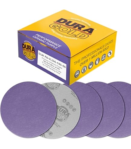 thumbnail image 2 of Norton Stick & Sand Abrasive Discs - 6 Inch Aluminum Oxide P100 Grit, 50-Pack Roll With PSA Backing 2 of 3
