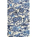 生地 FVGA(480×800)壁紙 紅型生成り青 生地 FVGA(480×800)壁紙 紅型生成り青