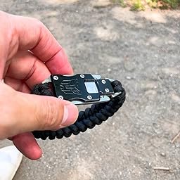 Amazon Co Jp カスタマーレビュー サバイバルブレスレット 多機能 ブレスレット サバイバルナイフ 傘ロープ アウトドア キャンプ用品 登山 野外生存 安全対策 旅行 防災 救命縄 イエロー