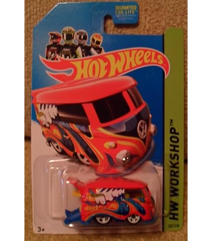 Amazon | 2014 Hot Wheels Blue Volkswagen Kool Kombi 201/250 HW