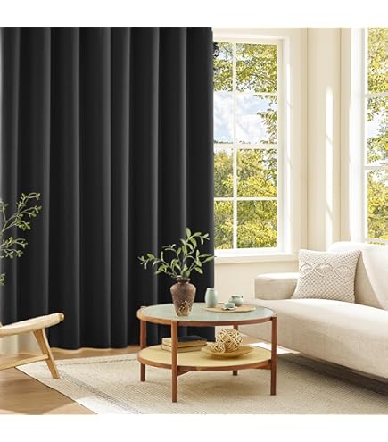 Amazon｜Joydeco 遮光カーテン ダークグレー 幅100cm*丈90cm