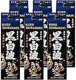 さつま黒白波芋焼酎 25度 1800mlパック×6本