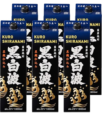 Amazon.co.jp: 黒霧島 25度パック 1800ml 1ケース（6本入） : 食品