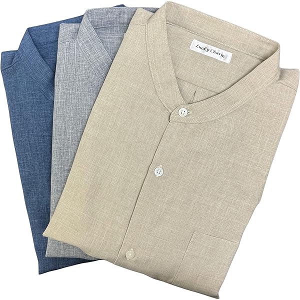 Amazon.co.jp: [ロエフ] コットン ブロード バンドカラー シャツ 1