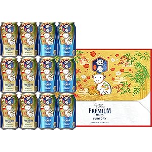 [Amazon限定ブランド]【お歳暮/冬ギフト】ザ・プレミアム・モルツ SPBC 2021年 干支デザイン 丑年 2種ア…