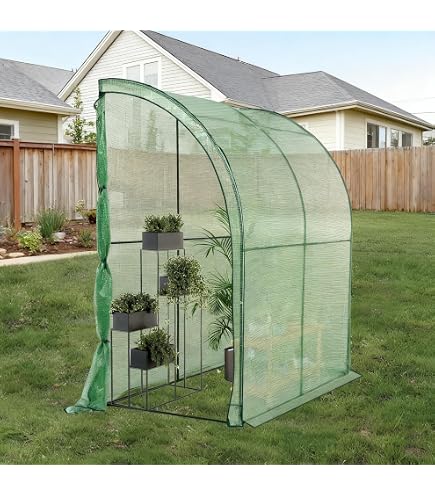 Amazon.co.jp: ビニール温室 大型 200×236×336cm カバー付き ビニール