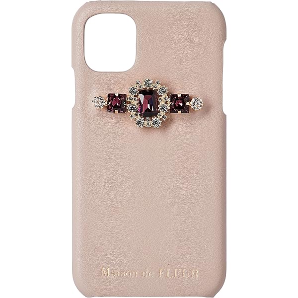 Amazon.co.jp: [メゾン ド フルール] スマホケース ビジューバックル