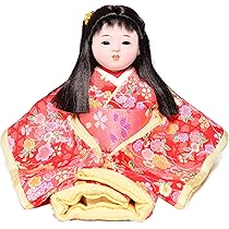 ●新品●敏光作●　市松人形　金彩衣装 雛人形「市松人形」：10号市松：金彩衣装(カールお下髪)：翠華作