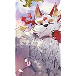 神の庭付き楠木邸 FVGA(480×800)壁紙 山神（やまがみ）