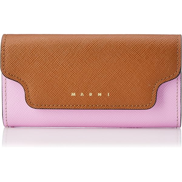 マルニ MARNI 6連 キーケース ブラウン ピンク レザー 本革 MARNI