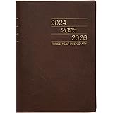 高橋書店 高橋 手帳 2024年 A5 3年卓上日誌 茶 No.63 (2024年 1月始まり)