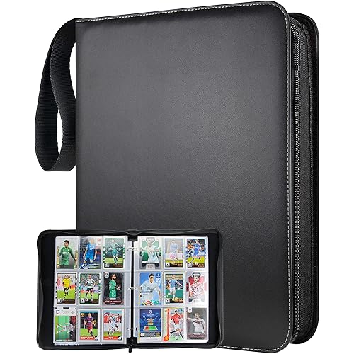 YOZOTI Card Binder for PKMN Trading Cards, 9-Pocket Pages Sleeves 900 Pockets Card Binders Holder Folder Album Book Protector