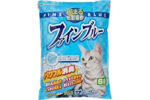 常陸化工 FineCat 固まる紙製猫砂 ファインブルー 6L 単品