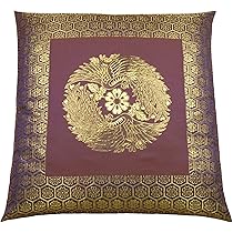 陶器製 布袋像 金色座布団付 陶器製 布袋像 金色座布団付