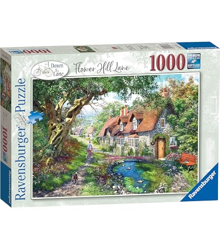 Ravensburger Puzzle 'Meadow Hill Lane' – 1000 Teile, 70 X 50 Cm, Altes Design, Für Erwachsene & Teens