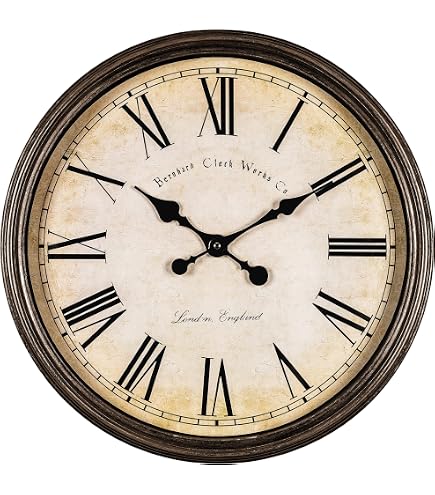 Amazon.co.jp: Vintage Style Oval French Wall Clock Galerie du